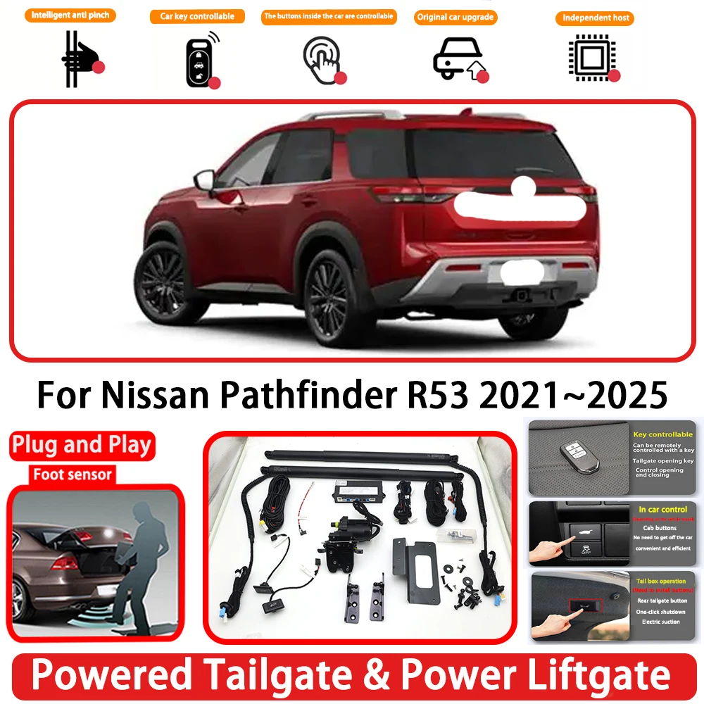 for Nissan Pathfinder R53 2021~2025 OEM Plug and Play Auto Powered Tailgate Power Liftgate Rear Trunk Opener System