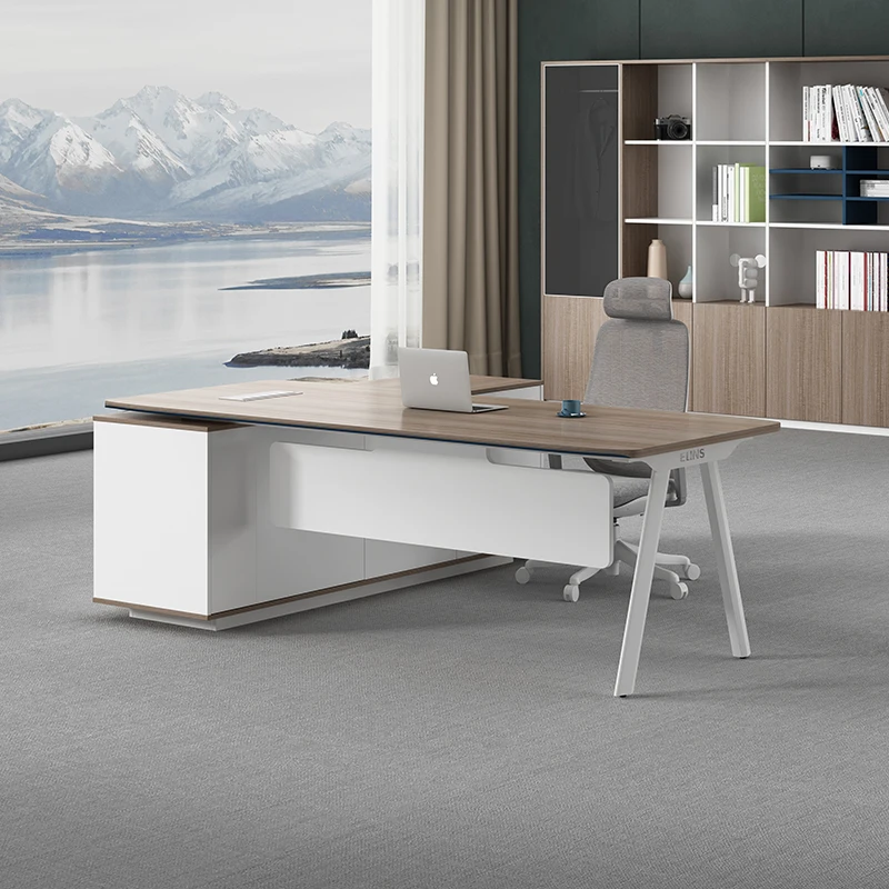 

Simple European Boss Table Modern Designer Drawers Accessories Standing Desk Unique Executive Secretary Escritorio Furniture