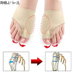 1Pair Big Bone Orthopedic Bunion Correction Pedicure Socks Silicone Hallux Valgus Corrector Braces Toes Separator Feet Care Tool