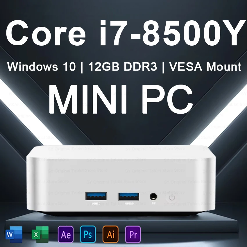 

Мини-ПК Core i7 8500Y Windows 10 12 ГБ LPDDR3 1 ТБ 2 ТБ M.2 SSD Gamer Pc 4K HD WIFI6 BT4.2 Настольный компьютер Офисный игровой ПК