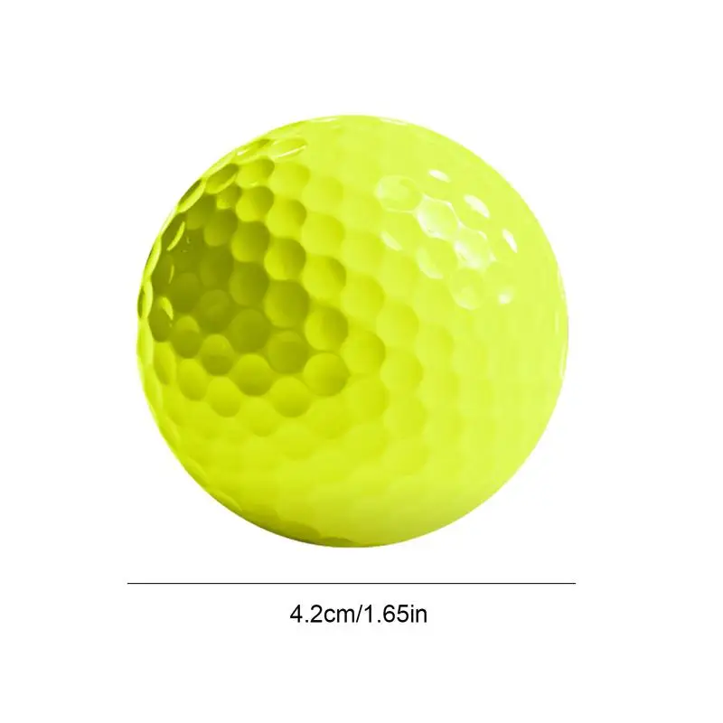 Bolas de Golf de colores para principiantes, pelota de práctica de Golf de 2/3 capas, pelota de entrenamiento sólida multicolor para interiores y exteriores