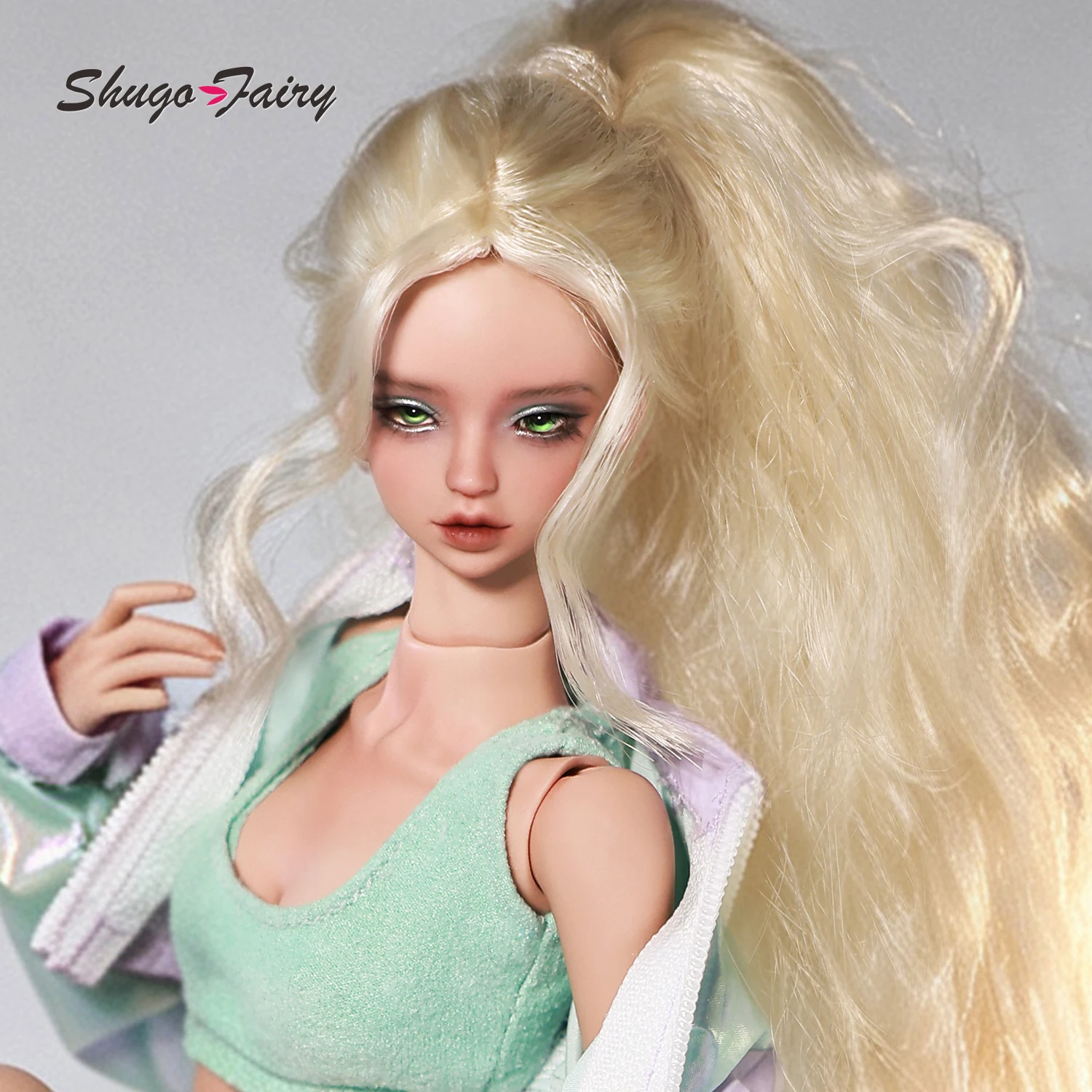 ShugaFairy BJD 1/4 Keisha B FullSet American Sporty-Chic Style Mint Green Tank Top Shorts Pleated Skirt FC Ball Jointed Doll 6