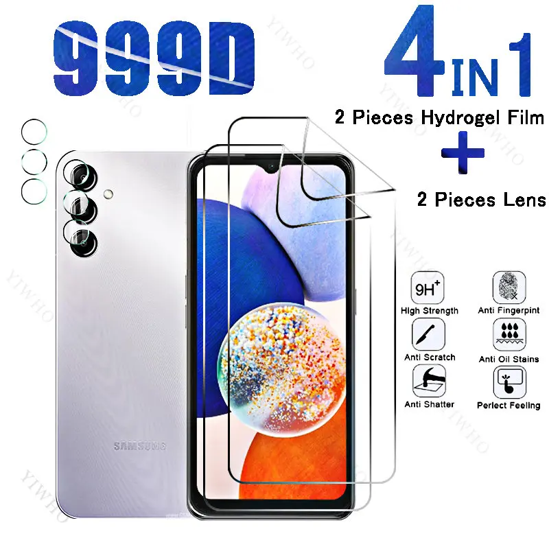 6in1 Full Cover Front Hydrogel Film for Samsung Galaxy A14 5G Safety Screen Protectors for Samsung A14 SM-A146B 6.6