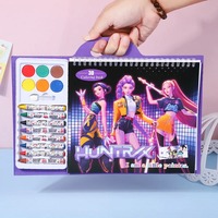 K-p Coloring Book Tracking Drawing Cartoon Anime Line Drawing Children's Sketching Coloring Picture Book Christmas Gift OP