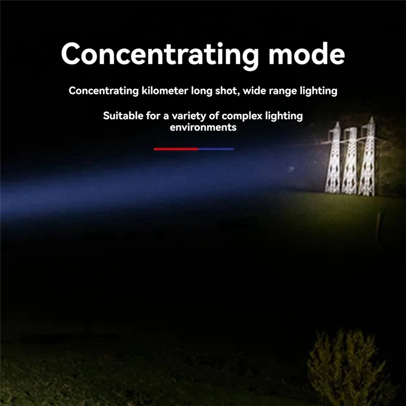 

AZ-Led Strong Light Outdoor Camping Fishing Flashlight Patrol Multi-Scene Flashlight