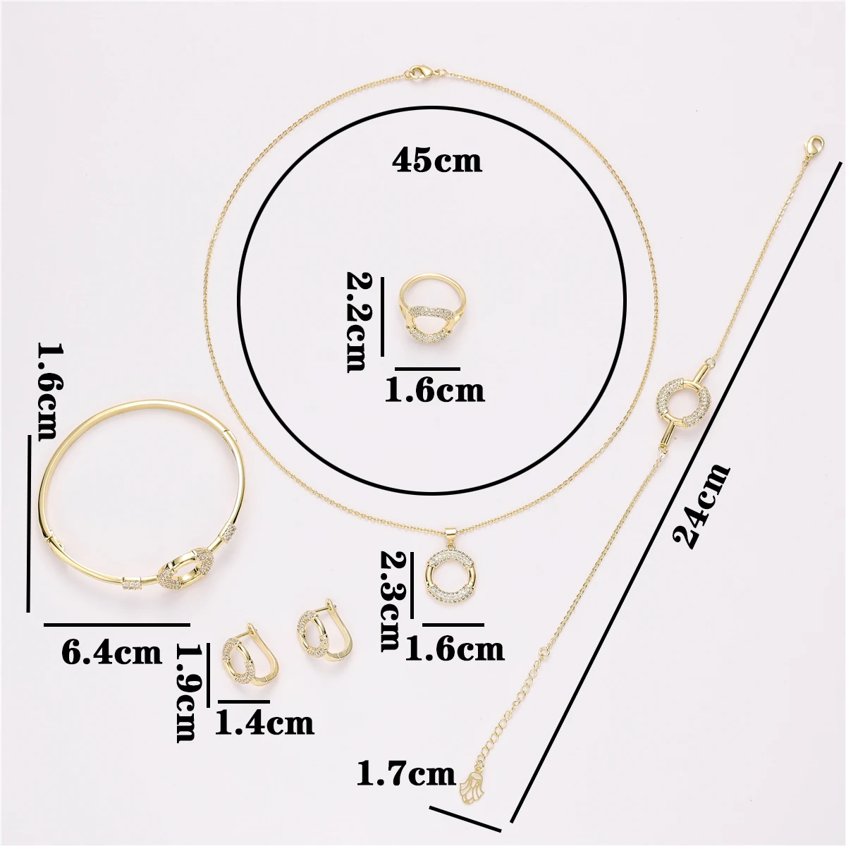 Fashion Women\'s Necklace Earring Jewelry Set