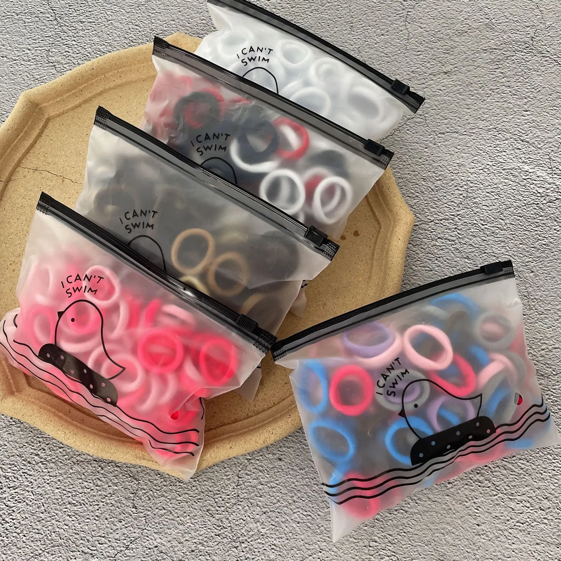 50/100Pcs/Set Rubber Band Girls Hair Accessories Colorful Nylon Elastic Hair Band Kids Ponytail Holder Hair Ties Ornaments Gift