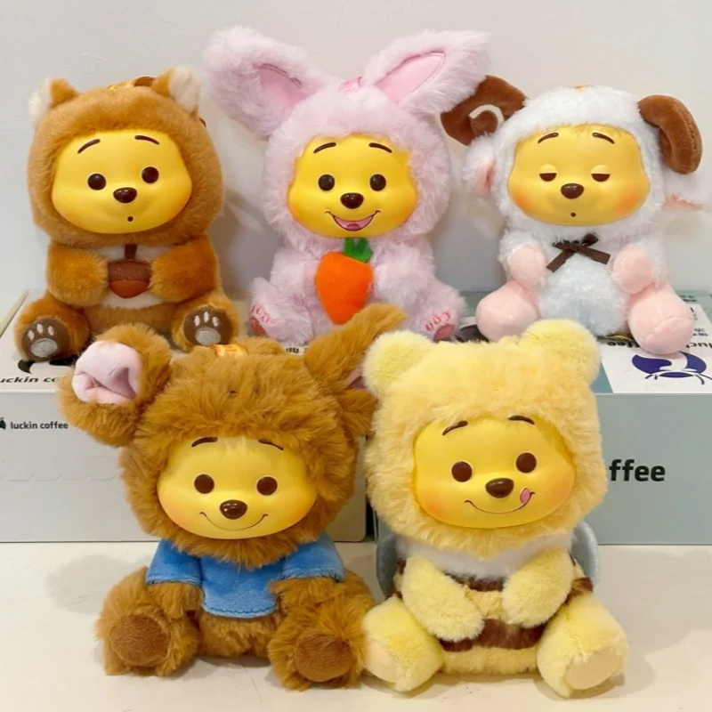 

Disney Winnie The Pooh Naughty Party Vinyl Plush Blind Box Pooh Bear Mystery Box Bag Pendant Surprise Toy Cute Doll Model Gift