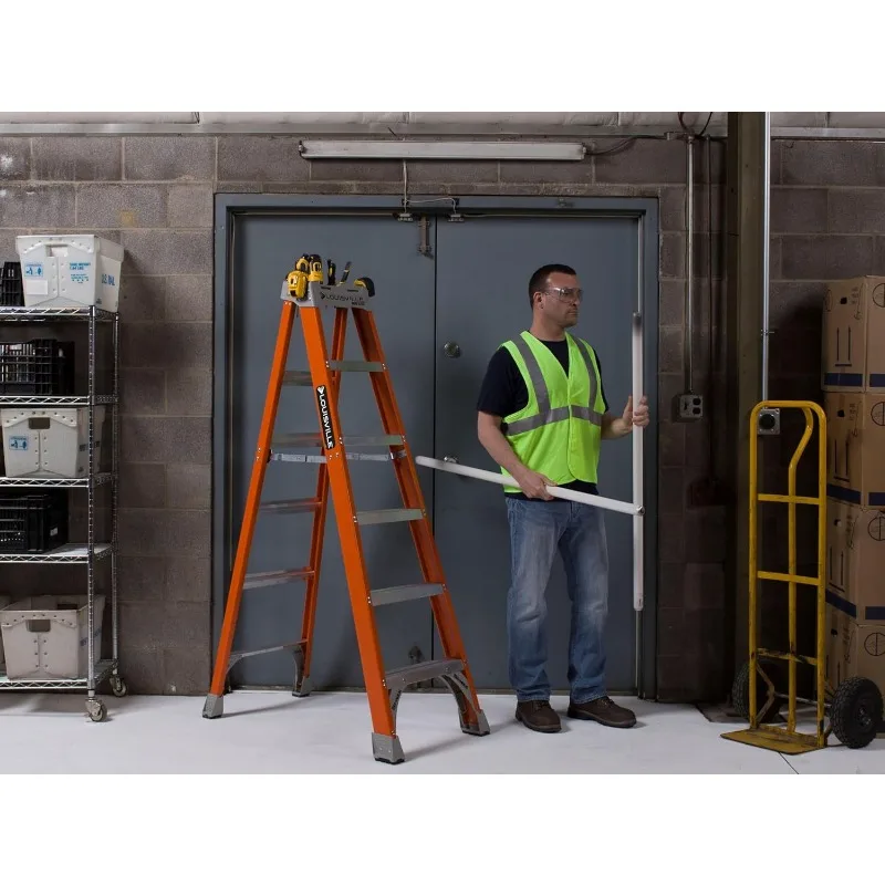 Louisville Ladder 6-Foot Fiberglass Step Ladder, 300-Pound Load Capacity, Type IA, FS1506