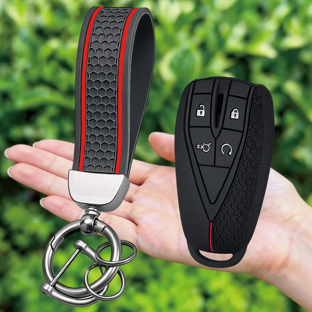 New Silicone Car Key Case Cover Key Chain For Changan CS35PLUS CS35 Plus CS55 PLUS CS75 PLUS Eado UNI-T UNI K Oushang X5 X7 EV
