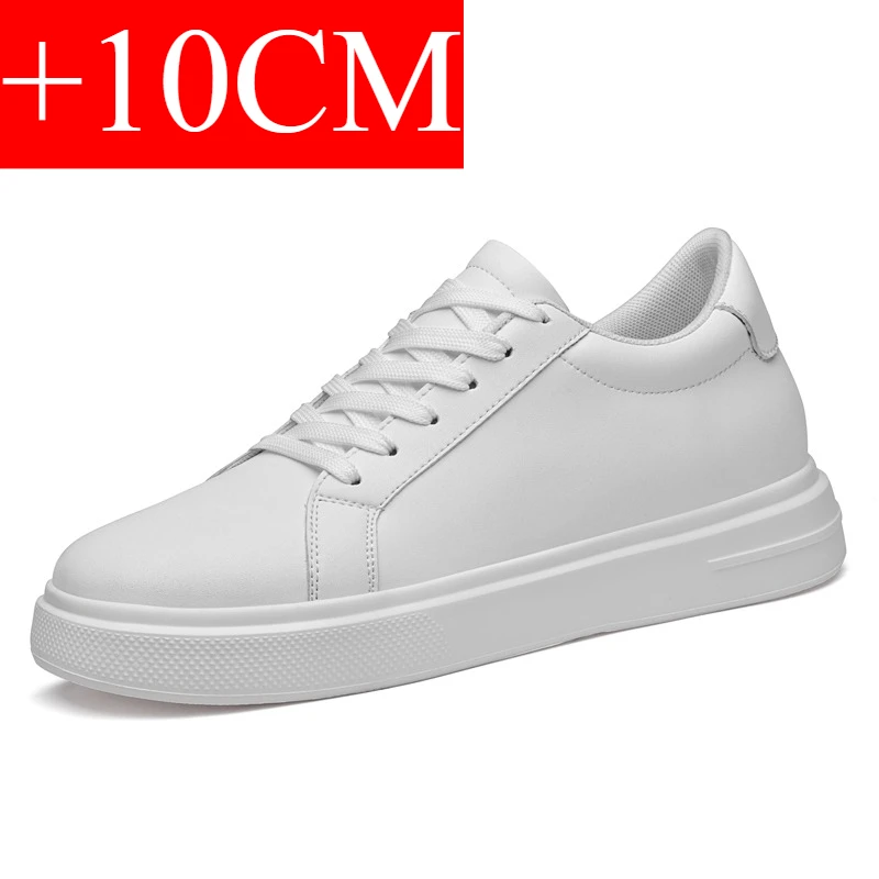 Nieuwe Mannen Sneakers Lift Schoenen Verhooging Hoogte Toename Binnenzool 6-10 Cm Hoge Hakken Schoenen Lederen Sportschoenen mannen Schoenen
