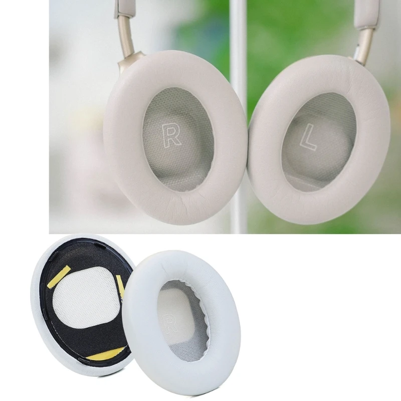 Almohadillas protectoras piel oveja para auriculares que aseguran ajuste almohadilla