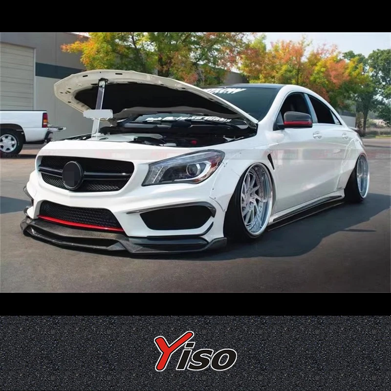Suitable for Mercedes CLA-Class W117 enveloping CLA220 carbon fiber 260CLA45 modified R1 front lip CLA front lip