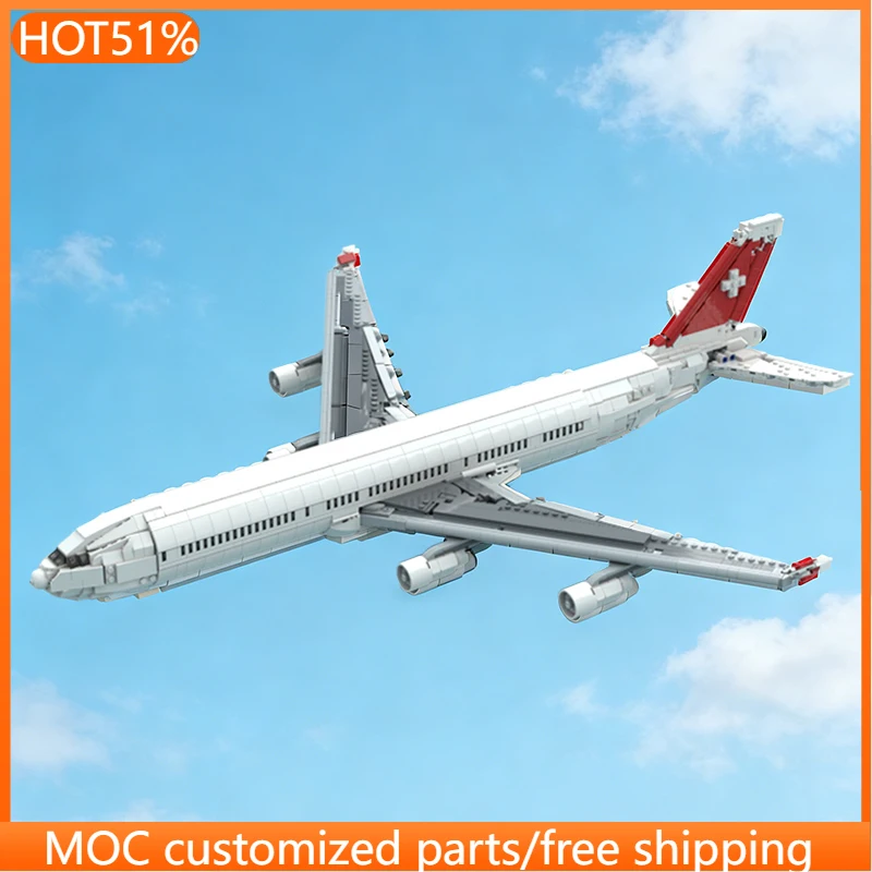 

2231 деталь Конструктор Самолет Airbus A340-300 MOC, Модульный, Сборная модель, Развивающая игрушка для детей, Простой DIY набор, Рождественский подарок