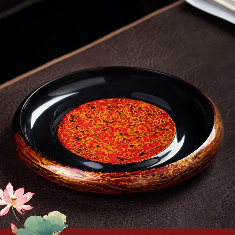 

Classic handmade lacquer pot holder, kung fu tea tray