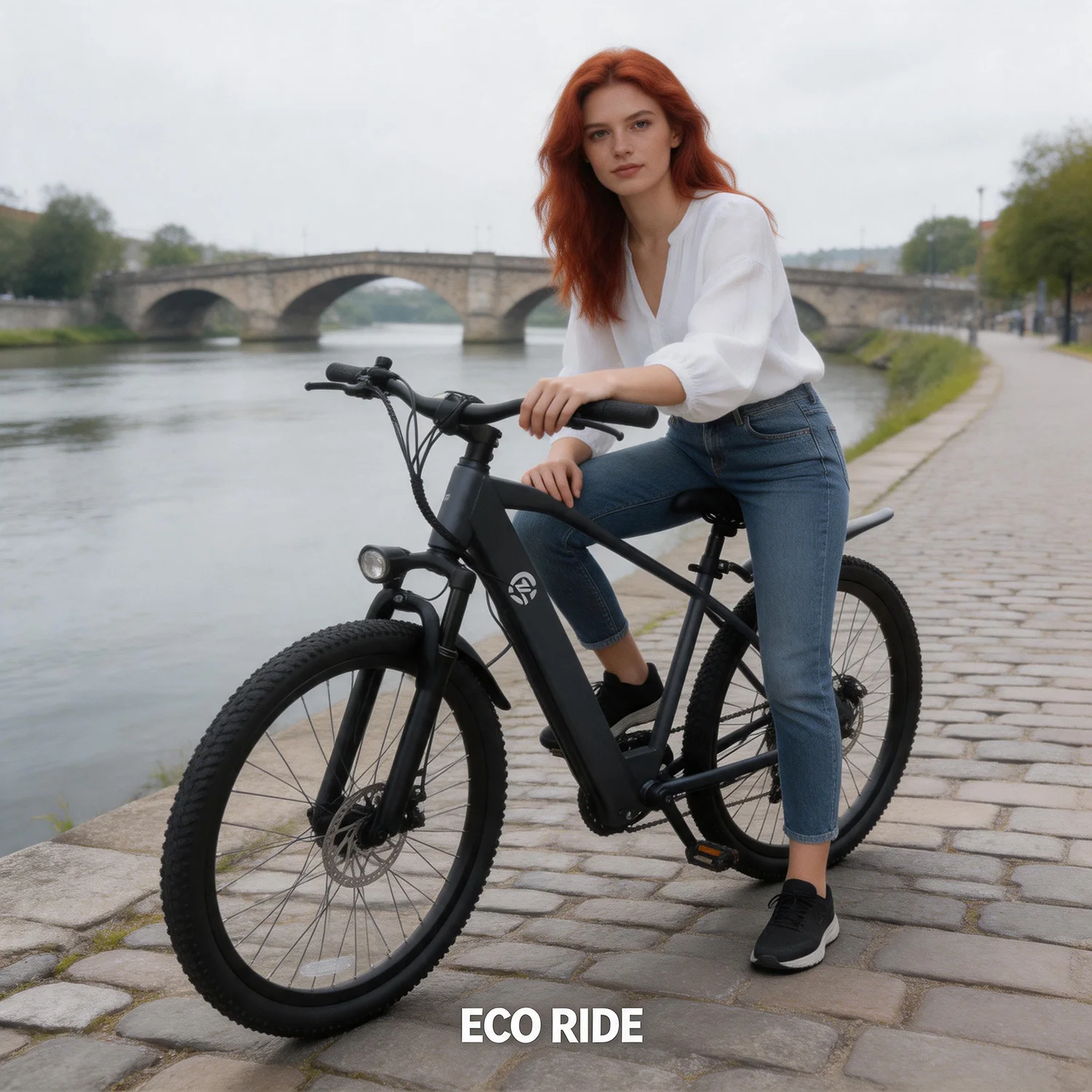 US Stock All-Weather Electric Bicycle 48V500W 40-70km Range 24/7 Support Quality Value Pedal Assist Front LCD Light Stylish Durable Dual Disc Brakes Compact 7-Speed Hill Climb for City Suburban Commutes Multi-Mode Weekend Gift for Husband Parents
