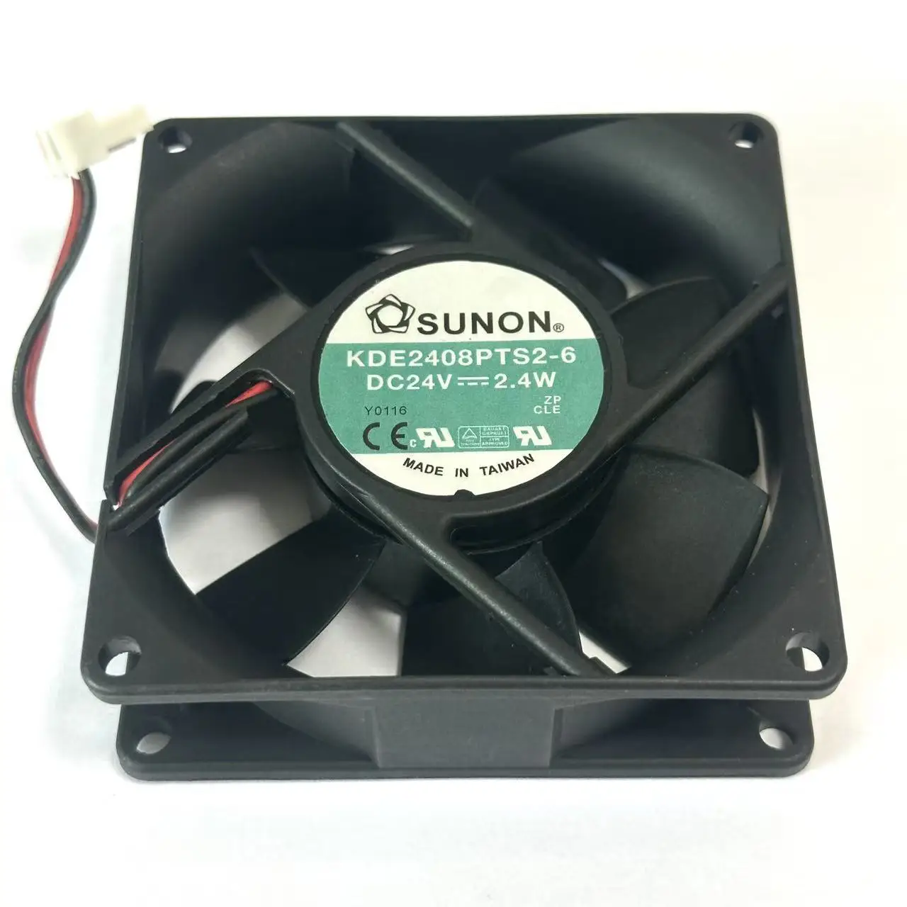 SUNON KDE2408PTS2-6 DC 24V 2.40W 80x80x25mm 2-Wire Server Cooling Fan