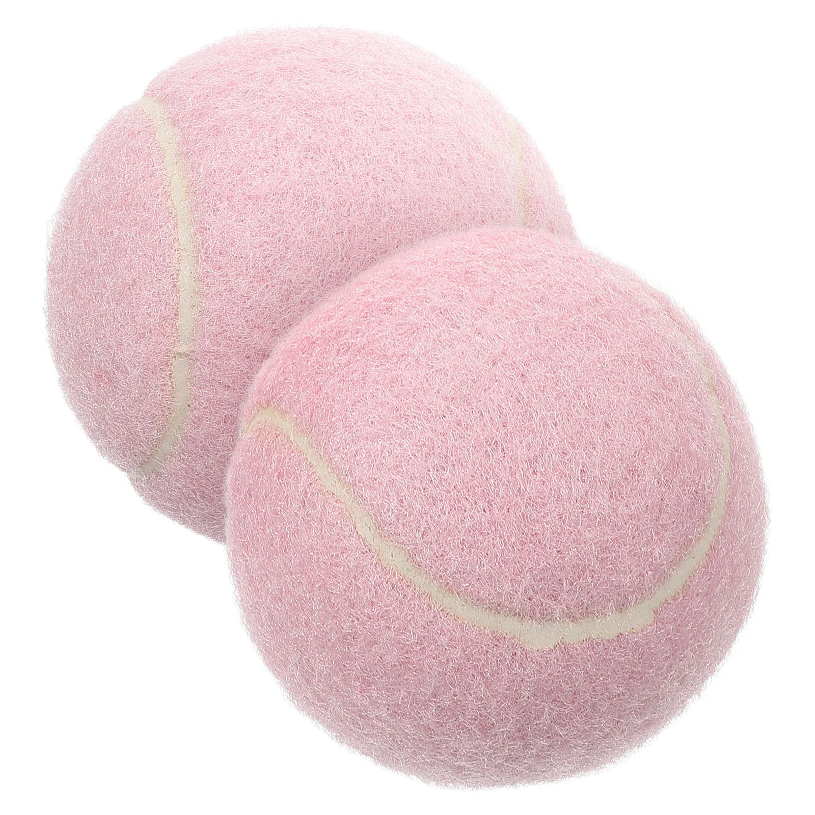 2 Pcs Tennis Toys Ball for Playing Beginner Training Practice Equipment Rubber Balls Travel Player Starter