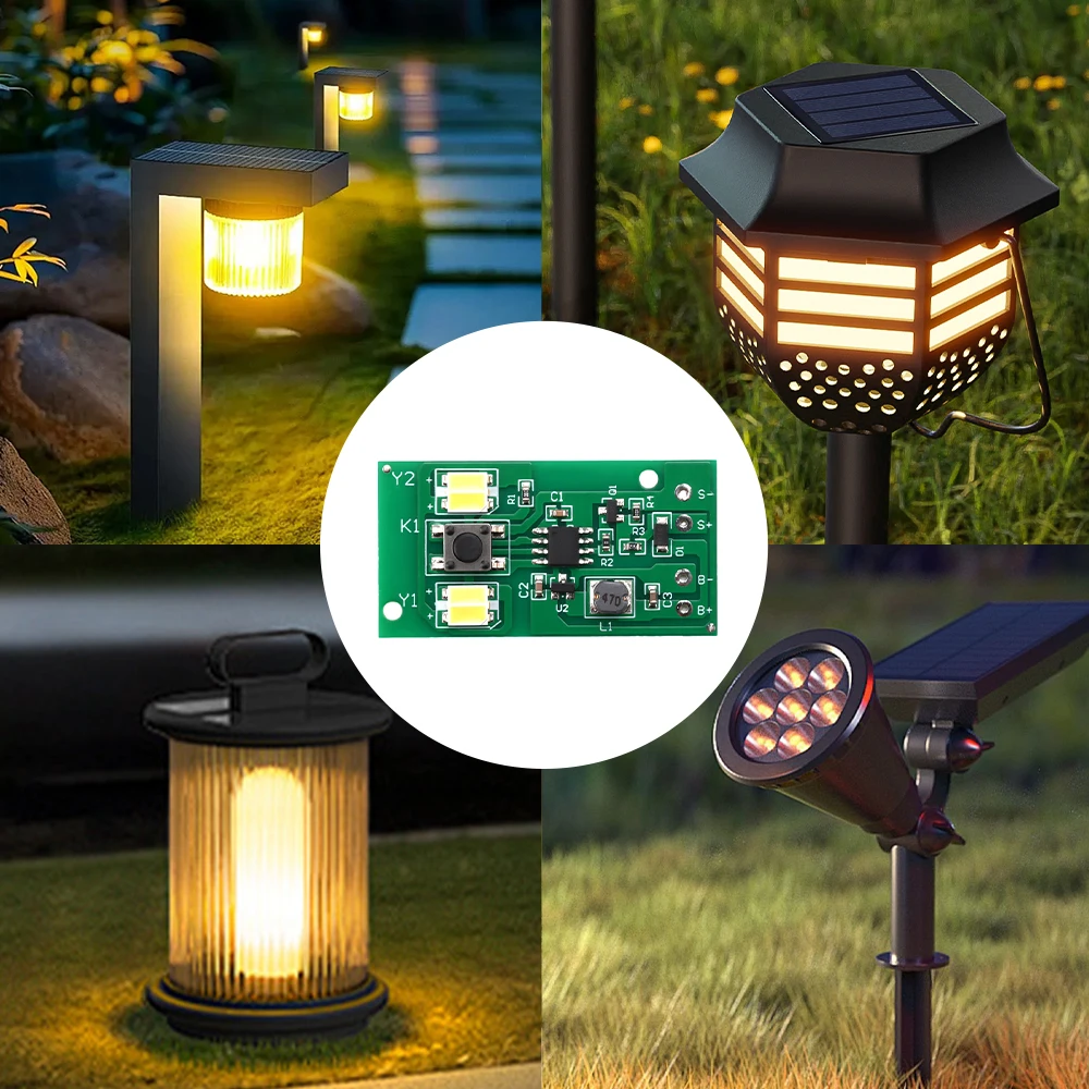 Portable Solar Ceramic Lamp Circuit Control Board Strong Ornamental Lantern Light Control Circuit Board for Outdoor Garden Light