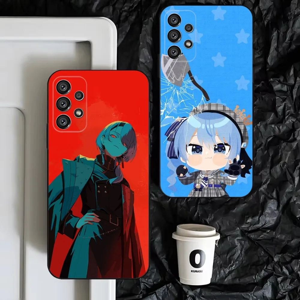 

Hoshimachi Suisei Phone Case For Samsung S25,S24,S23,S22,S21,S20,S10,Ultra,Plus,Lite,FE,Soft Silicone Black Cover