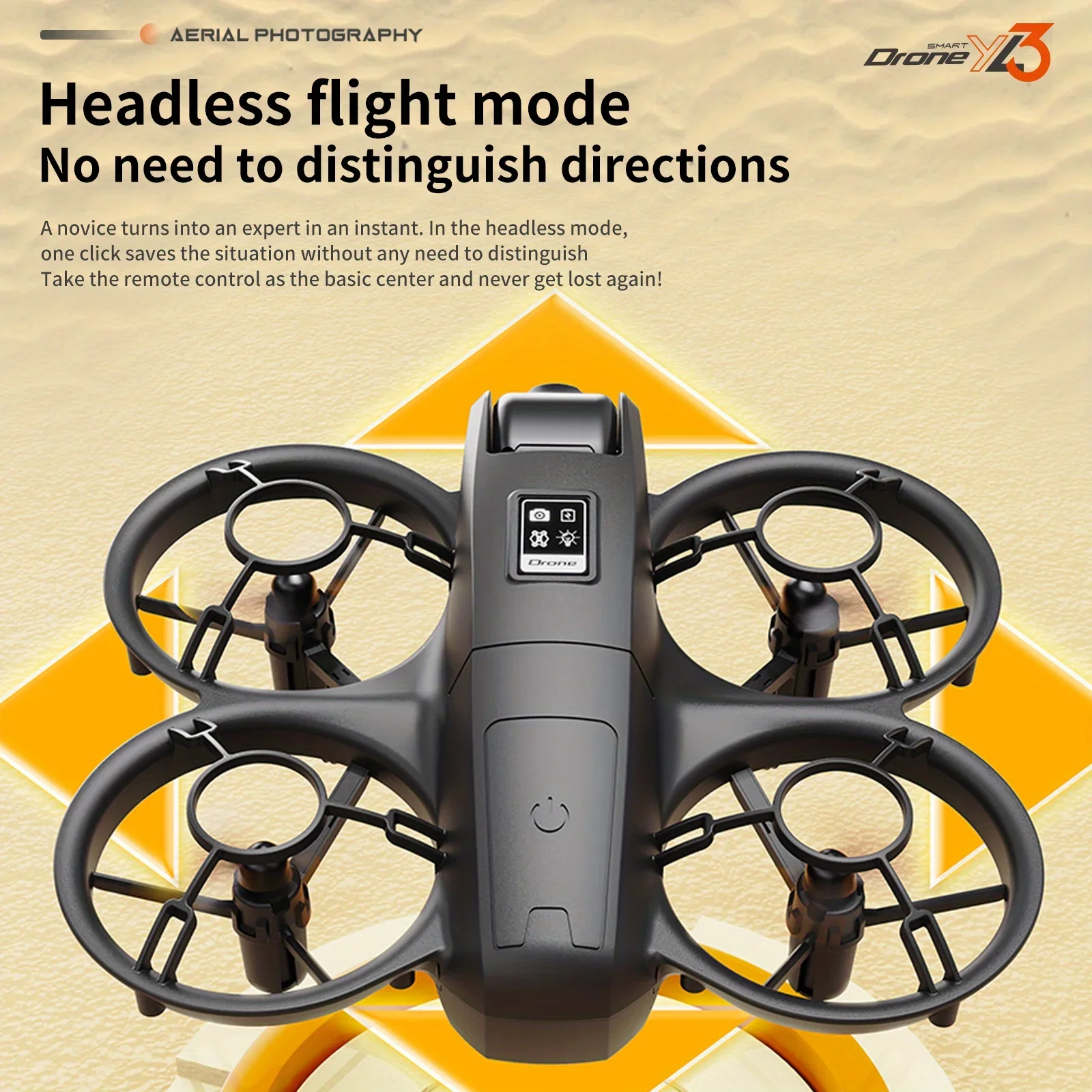 Drone de Viaje Plegable YL3 con Doble Cámara HD Antivibración, Control por Gestos y Posicionamiento por Flujo Óptico S9c62e8bdb68547be838770c847663247M