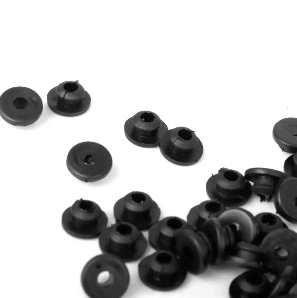 Set of 100 Machine Grommets Cushions A-bar Nipples Rings Parts Supply