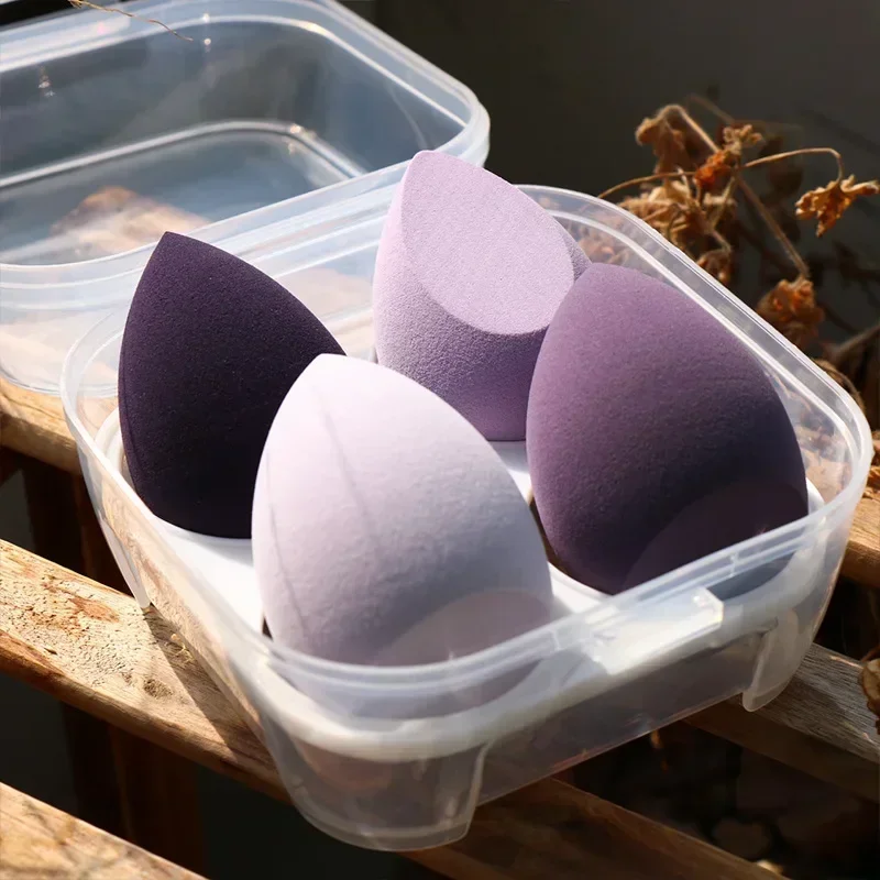 Strumenti per il trucco 4 pezzi Accessori per il trucco Spugna di bellezza Frullatore Beauty Egg Soffio cosmetico Fondotinta in polvere Spugne Soffio da donna