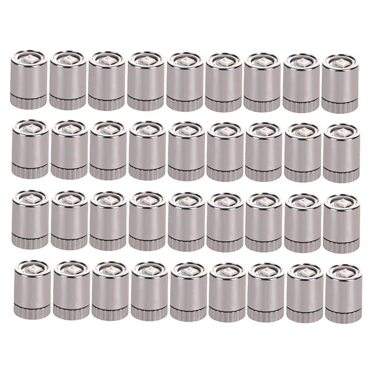 36pcs אורות מיניאטורי לבית בובות, אורות מזעקות מיניאטוריות עבור יד, סוללה פנסים (לבן חם)