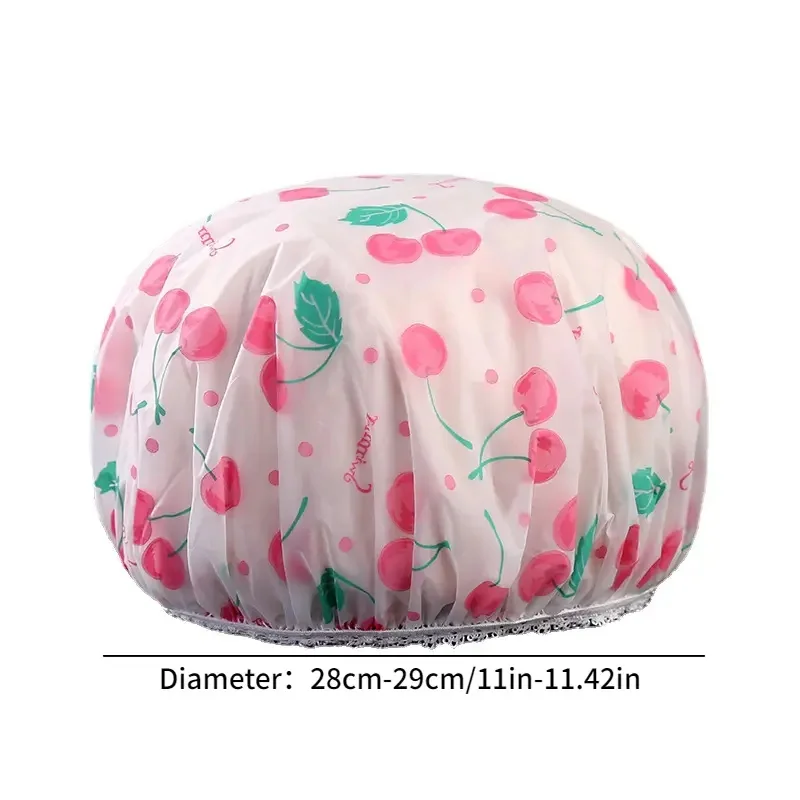 Luxurious Shower Cap - Premium Waterproof Design with Ultra-Thick Durability - Ideal for Womens Hair Care, Salon-Quality Spa Exp