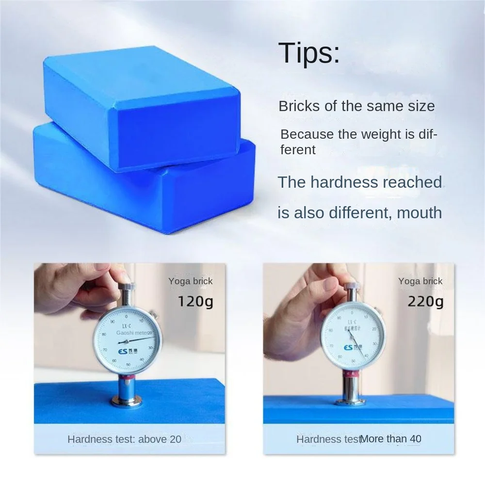 Dance Supplies High Density Yoga Foam Blocks Non-slip Solid Color Yoga Block EVA Lightweight Props