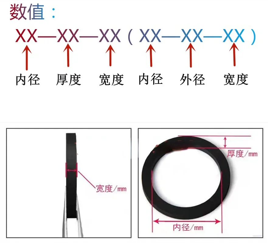 2pcs  Inner Diameter of Backup Rubber Ring 14-17mm Cassette Holder   Idler Walkman 