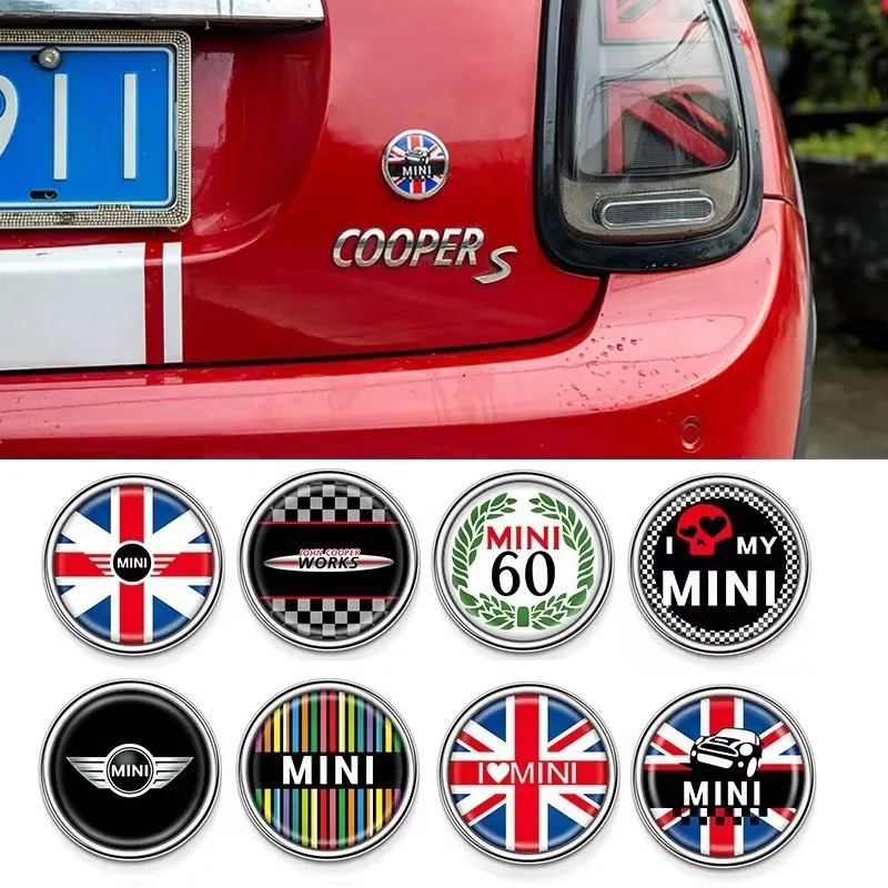 

6CM Metal Car Side Rear Sticker Window Badge for MINI COOPER JCW F56 F60 R60 R61 F60 Cooper S Countryman Paceman Decoration
