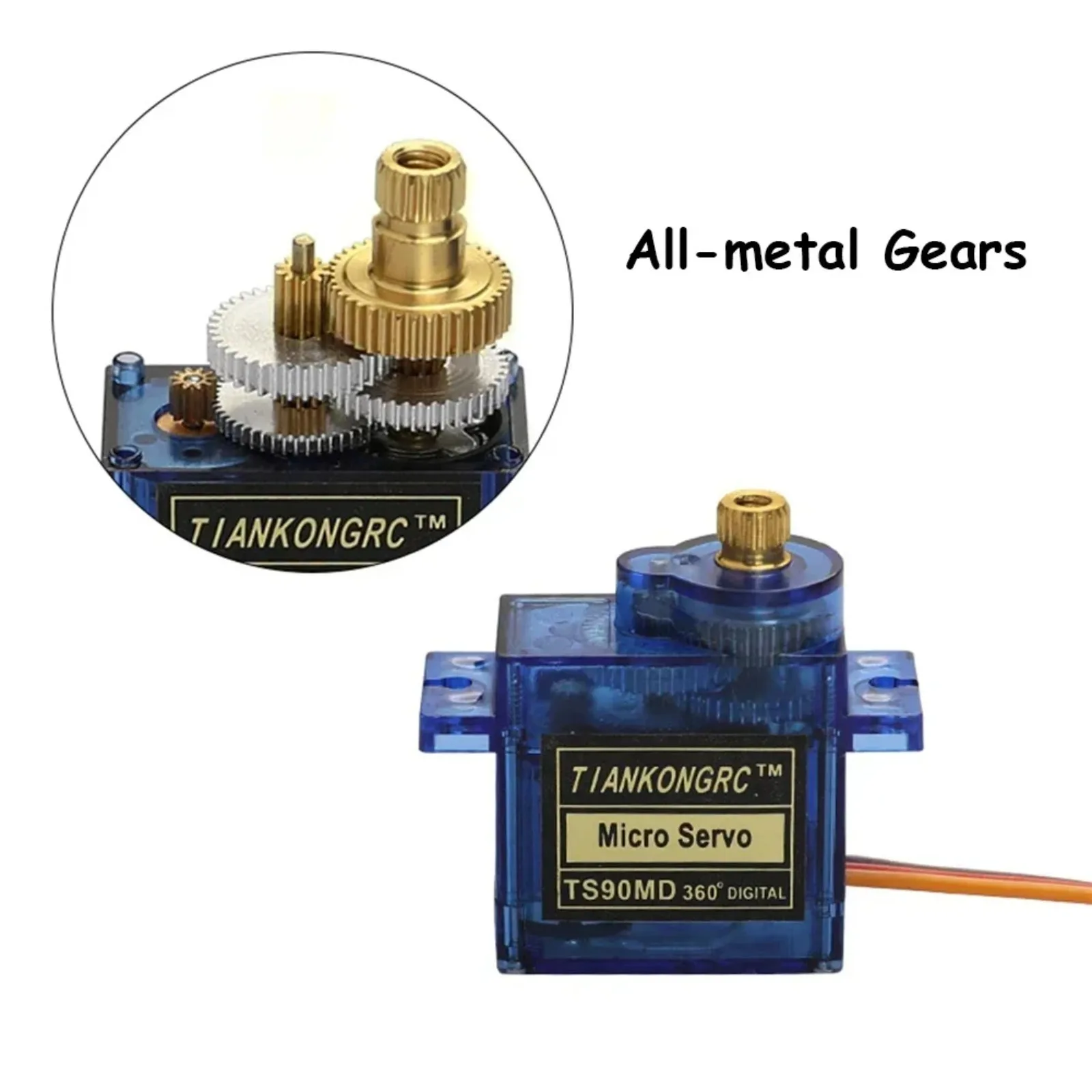 4PCS TS90M/TS90MD 마이크로 9g 서보 풀 메탈 기어 180/270/360도 RC 비행기/로봇 팔/보트