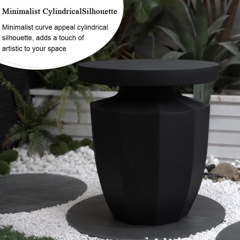 Minimalist Cylindrical Silhouette Modern Garden Table Lawn Home Indoor Outdoor High-quality Magnesium Oxide Rust Resistant