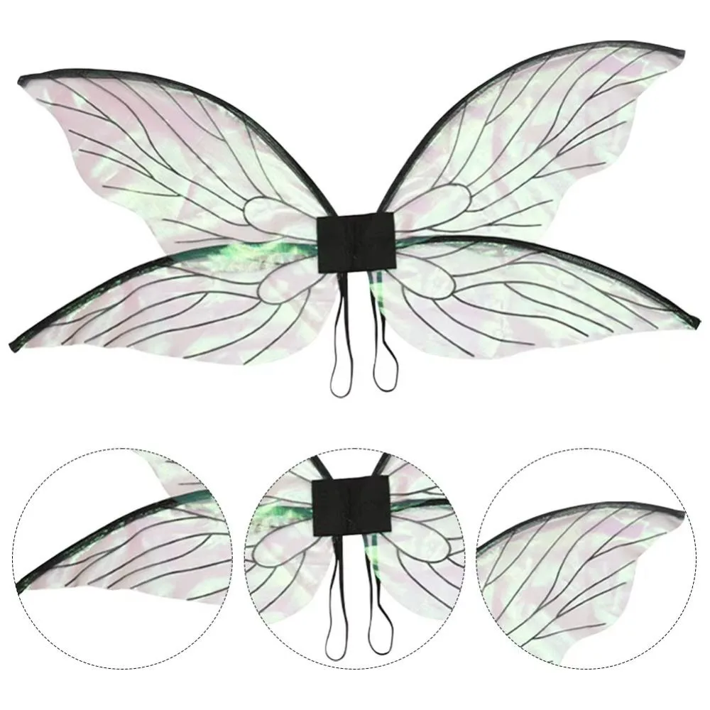 Fancy Dress Costume Princess Butterfly Fairy Elf Angel Wings For Women Girls Halloween Party Cosplay Accessories Multifunction