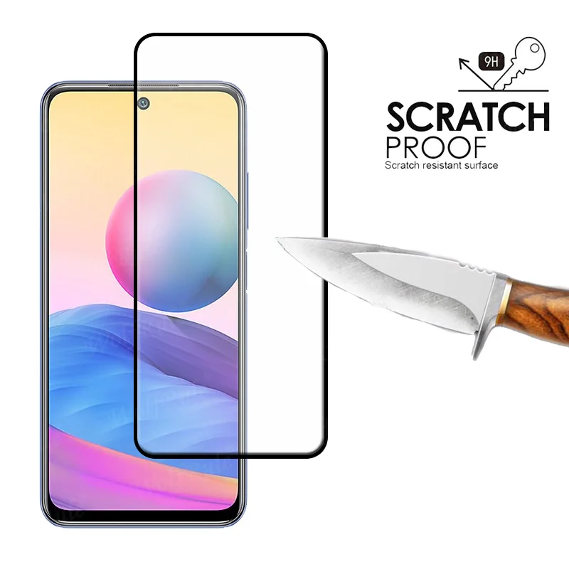 Full Cover Glass For Xiaomi Redmi Note 10 T Glass For Redmi Note 10T Full Screen Protector For Redmi Note 10T 10 Pro Lens Glass