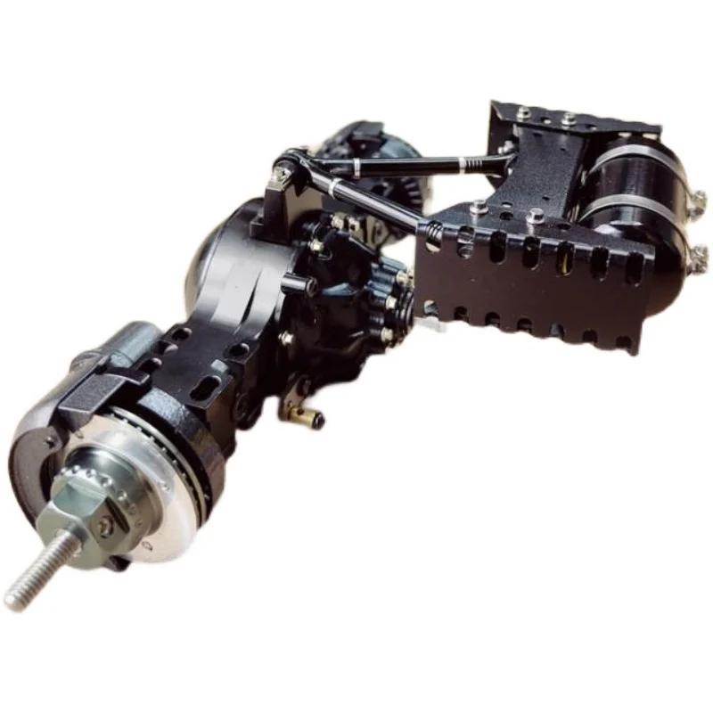 Tanque de almacenamiento de Gas con varilla de enchufe en V central de eje de un solo haz de Metal para camión Tamiya RC 1/14, volquete de remolque Scania Benz Actros Volvo MAN