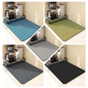 Vikama Simple Coffee Rug Kitchen Bathroom Laundry Diatomitis Washable Non -slip Background Resistant to dirt dirt 6 Main Sales Kitchen Rug - №2
