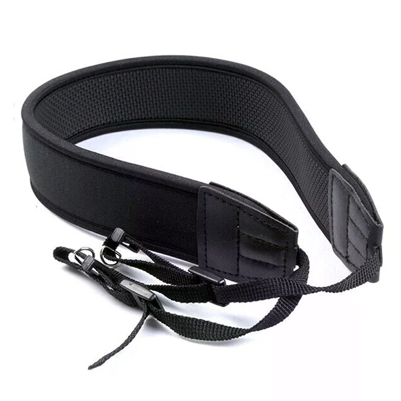 Universal Neck Shoulder Strap Sling Belt Universal Camera Shoulder Neck Straps Adjustable Thick Anti-slip Black Straps for Digi