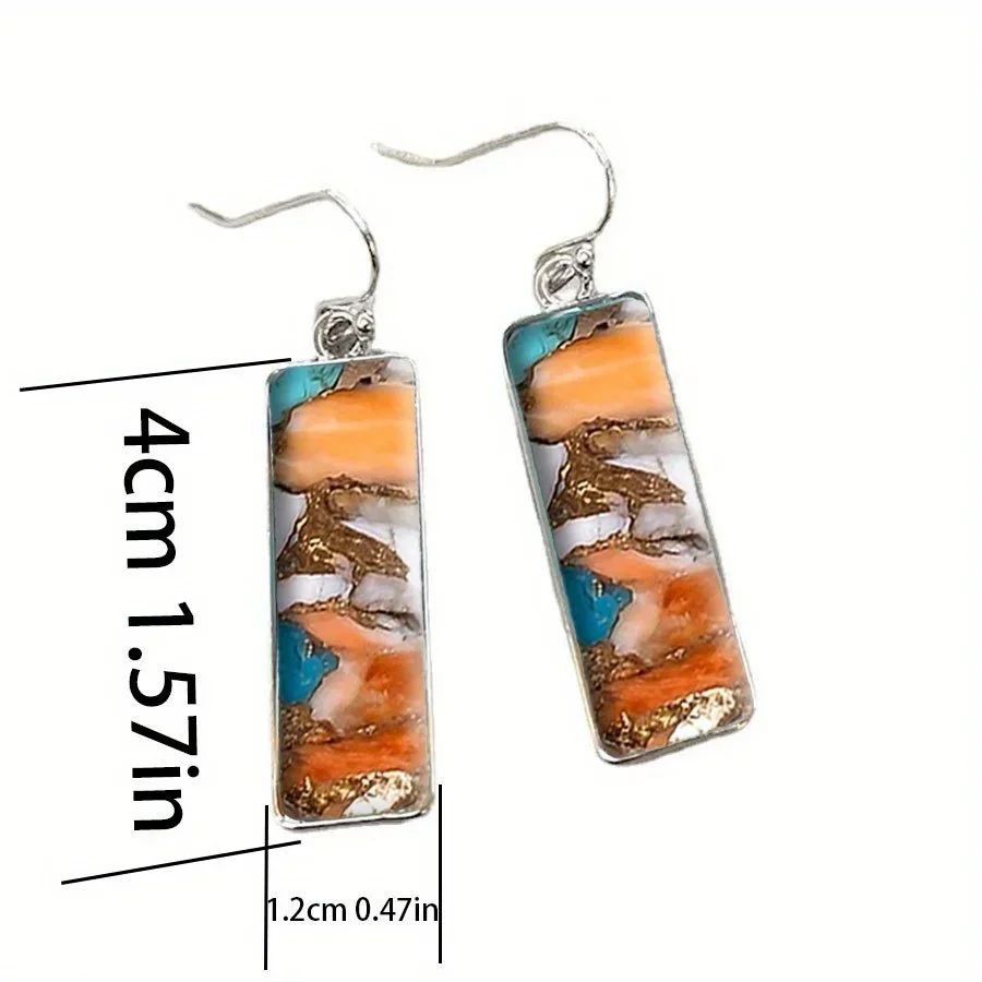 Fashion Bohemian Earring Imitation Turquoise Earring Earrings for Women Vintage Earrings Jewelry Perfect Gift To Lover Friend