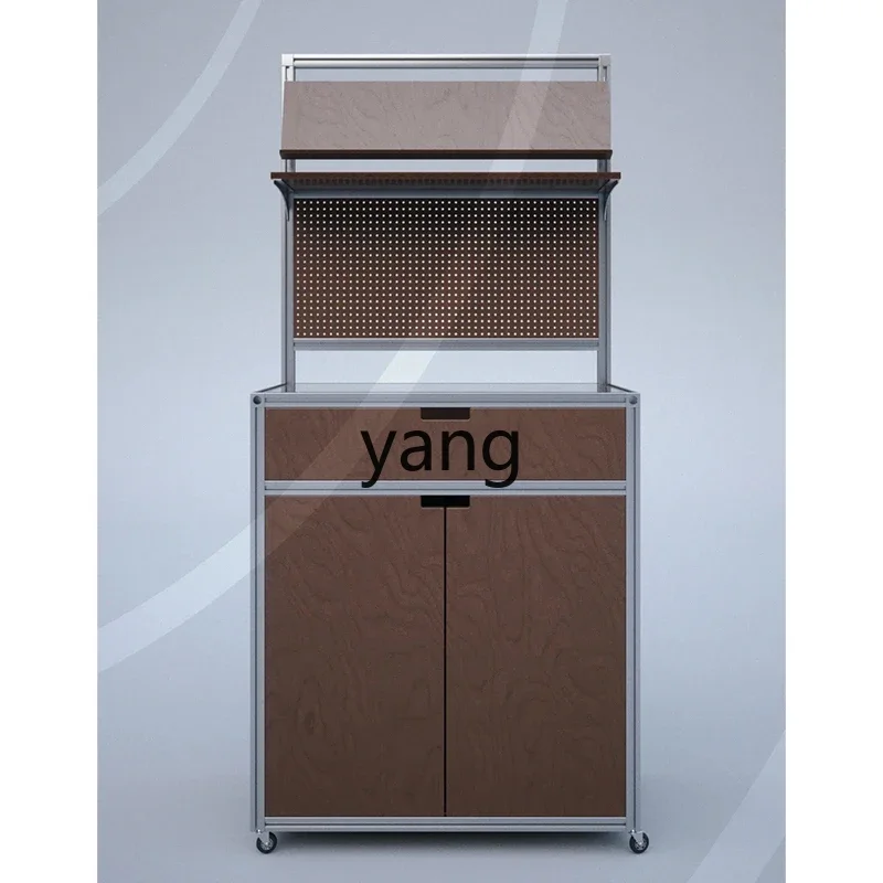 

Ltt retro style ocean board dining side cabinet integrated storage high cabinet placement table locker