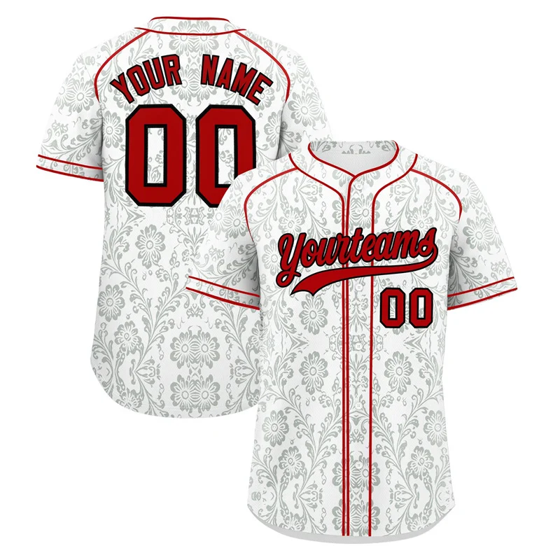 Custom Teamname Number Name Baseball Jersey Summer Fashion 3D Printed Pattern Short Sleeve Ready Stock Casual Oversized Top