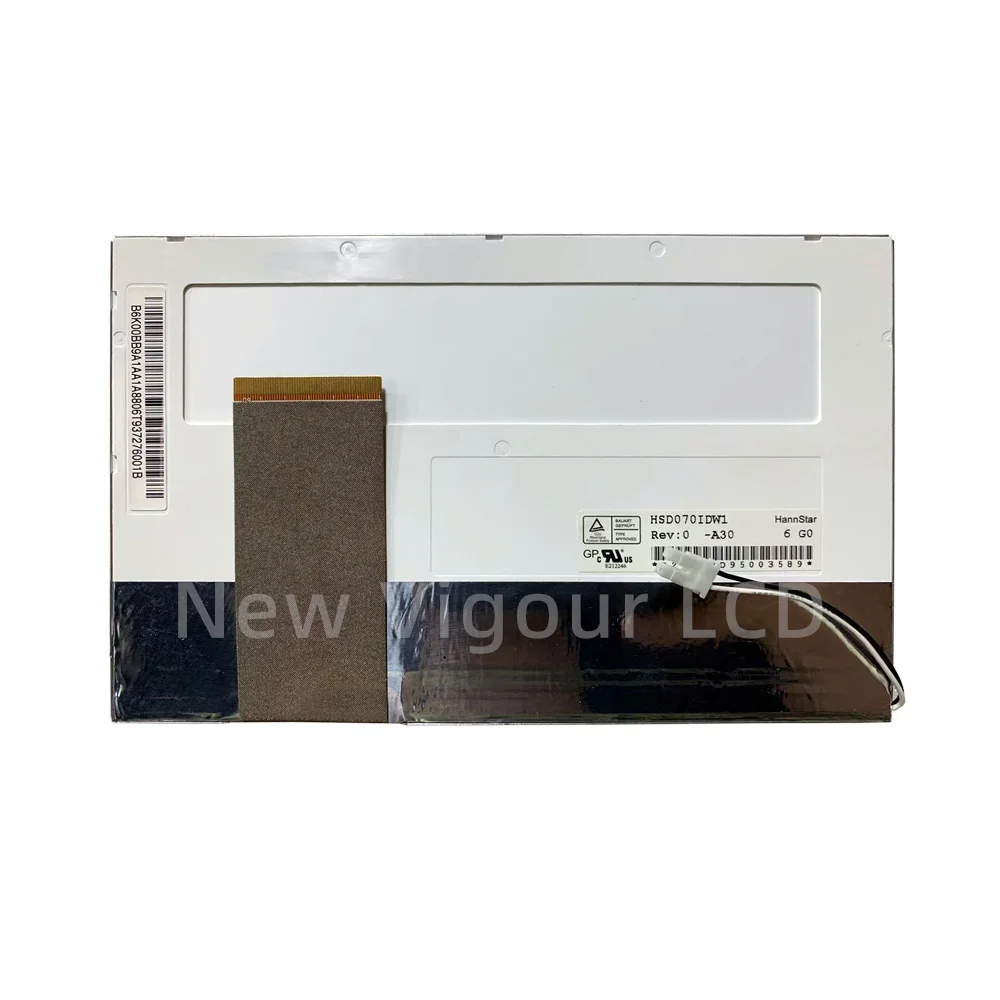 Pantalla LCD de 7 pulgadas HannStar TTL60Pin HSD070IDW1-A20 HSD070IDW1-A30