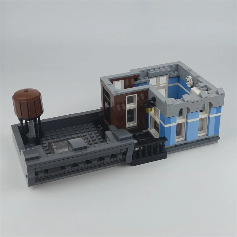 Modèle de maison classique Street View, jouets d'architecture, blocs de construction d'agence de détective, briques de haute qualité, cadeaux de noël 10246