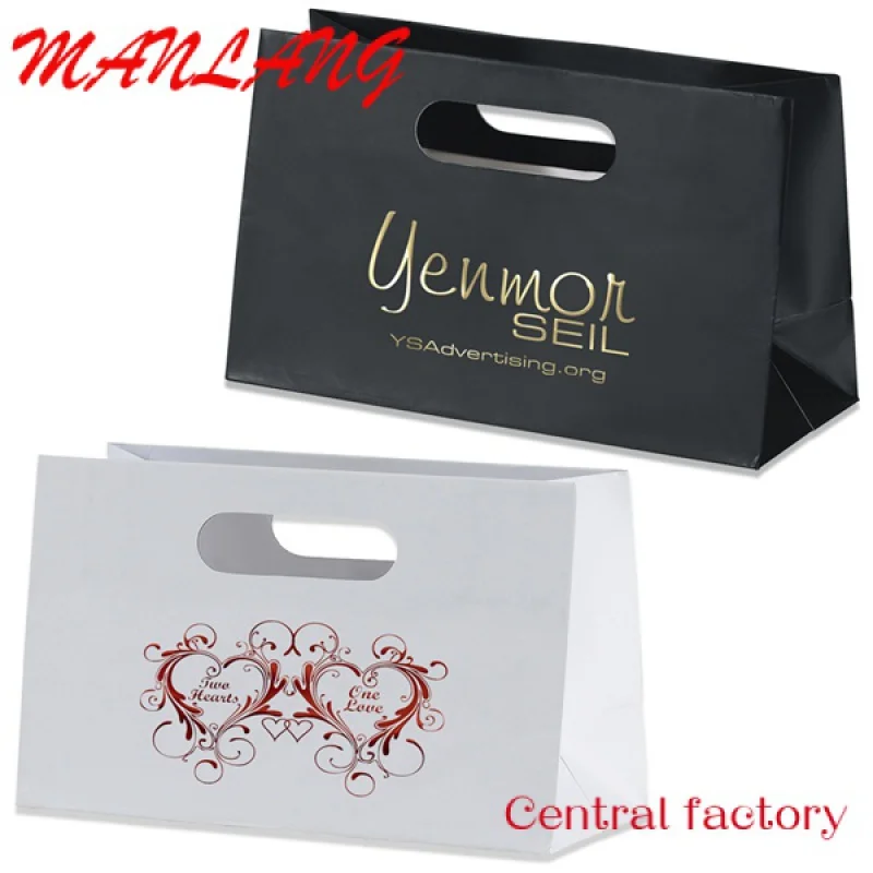 Custom  Recyclable custom full color printing paper bag with your own logo