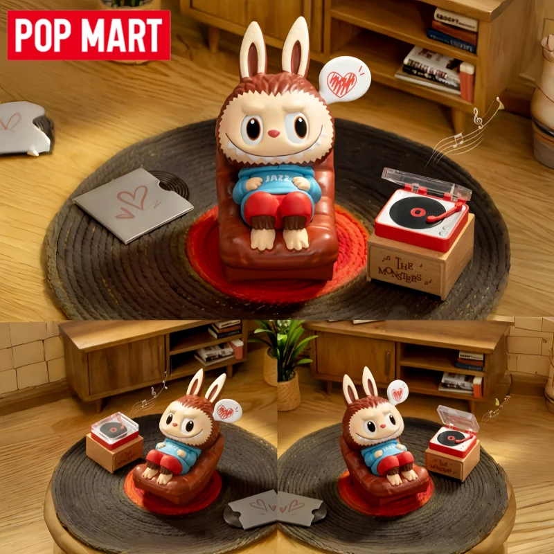 

New Arrival POP MART The Monsters Labubu JAZZ Figure Mystery Blind Box Kawaii Hanging Card Doll Action Figures Mystery Box Toy