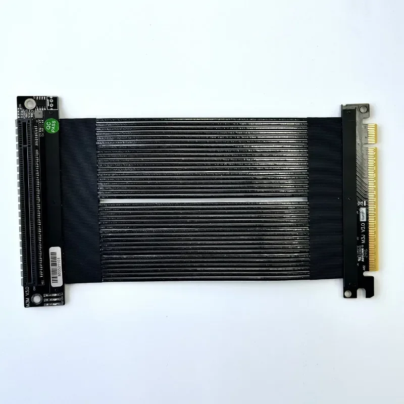 ADT-Link PCI-E 4.0 X16 Graphics Cards Extension Cable Gen4 256Gbps 90° for RTX4090 RX7900xtx GPU Extension Cable for ATX Chassis