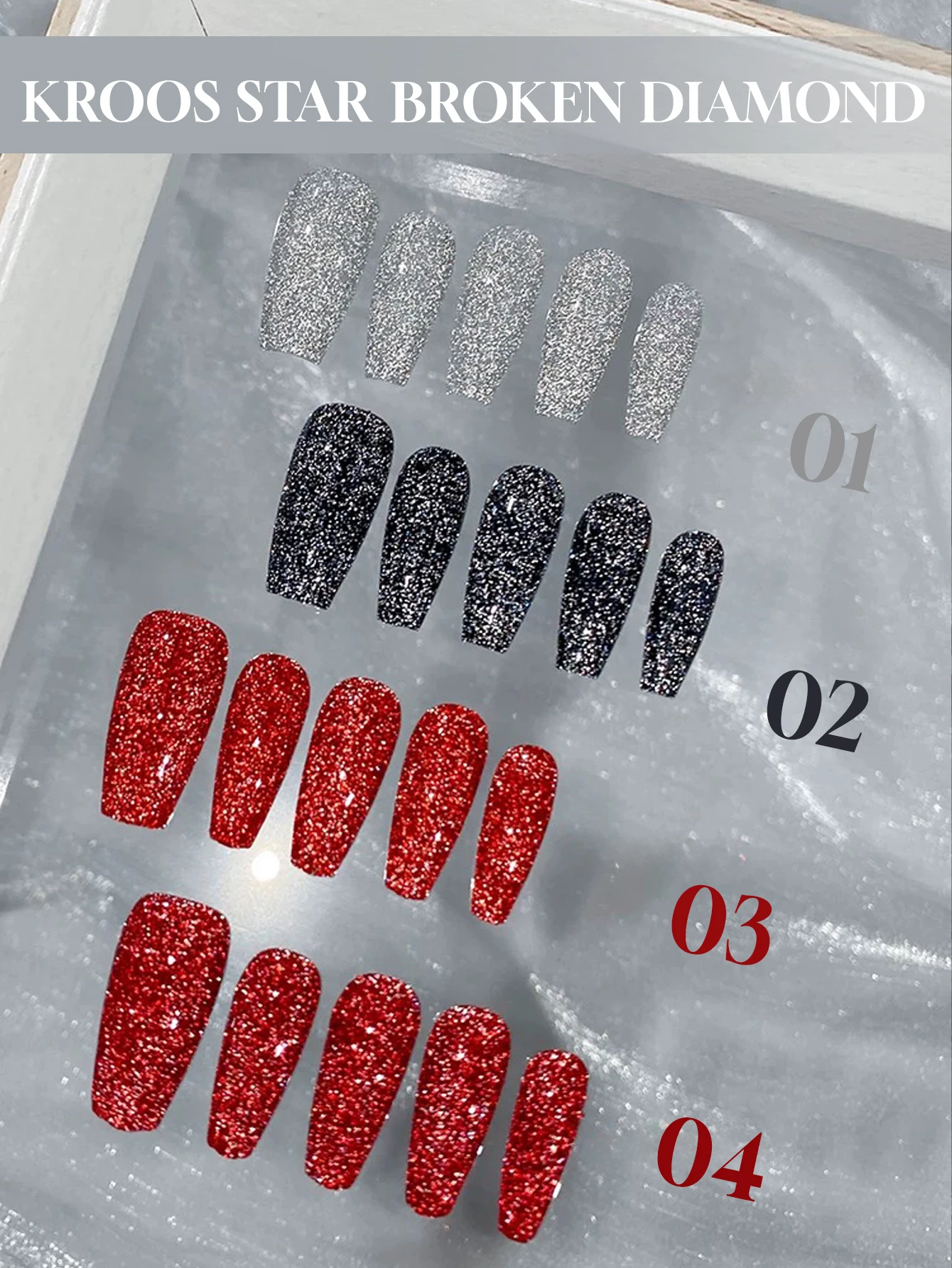 

Гель-лак MIANEL 12 мл 2026 с эффектом битого алмаза, блестящий, цветной, отбеливающий, высокопигментированный, супер-сияющий, для диско-глэмурного маникюра