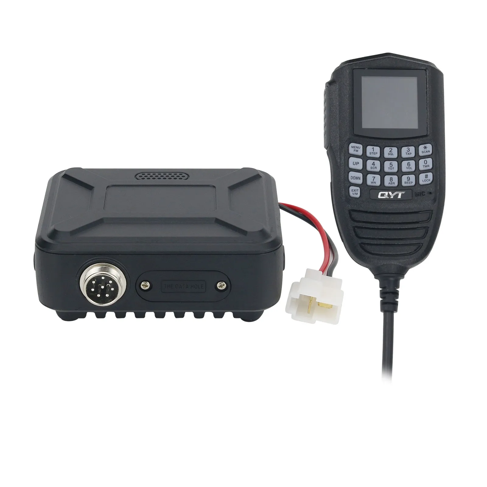 QYT WP-12 Mini Mobile Radio FM Transceiver 25W 200 Channels VHF UHF Dual Band Car Radio Station