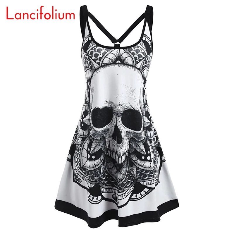 8 Size Y2k 90s Sexy Backless Camisole Tank Emo Gothic Skull Skeleton Graphic Vneck Goth Indie Big Hem CAMI Top Women Summer 2023